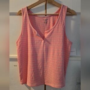 Red Striped Tank Top